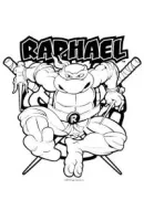 Ninja Turtles kleurplaat 6
